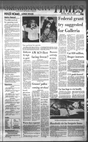 Oklahoma City Times (Oklahoma City, Okla.), Vol. 94, No. 78, Ed. 1 Monday, May 23, 1983