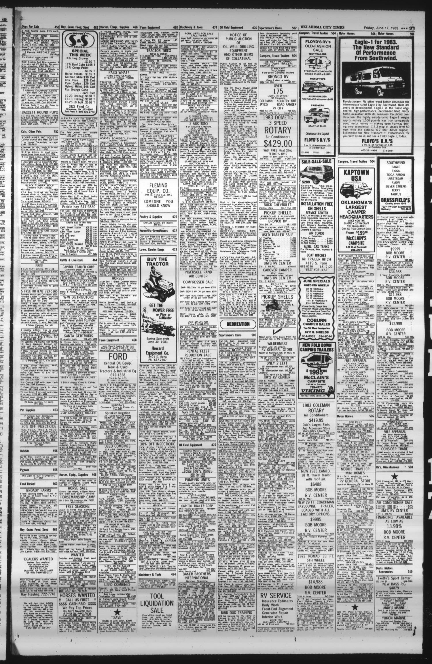 Oklahoma City Times (Oklahoma City, Okla.), Vol. 94, No. 100, Ed. 1 Friday, June 17, 1983
                                                
                                                    [Sequence #]: 31 of 42
                                                