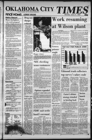 Oklahoma City Times (Oklahoma City, Okla.), Vol. 94, No. 108, Ed. 1 Monday, June 27, 1983