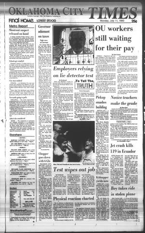 Oklahoma City Times (Oklahoma City, Okla.), Vol. 94, No. 120, Ed. 1 Monday, July 11, 1983