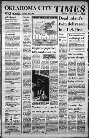 Oklahoma City Times (Oklahoma City, Okla.), Vol. 94, No. 132, Ed. 1 Monday, July 25, 1983