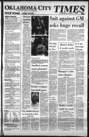 Oklahoma City Times (Oklahoma City, Okla.), Vol. 94, No. 140, Ed. 1 Wednesday, August 3, 1983