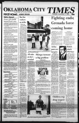 Oklahoma City Times (Oklahoma City, Okla.), Vol. 94, No. 219, Ed. 1 Thursday, November 3, 1983