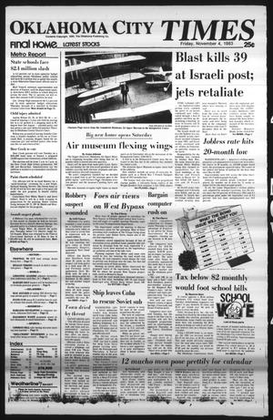 Oklahoma City Times (Oklahoma City, Okla.), Vol. 94, No. 220, Ed. 1 Friday, November 4, 1983