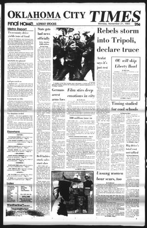 Oklahoma City Times (Oklahoma City, Okla.), Vol. 94, No. 234, Ed. 1 Monday, November 21, 1983