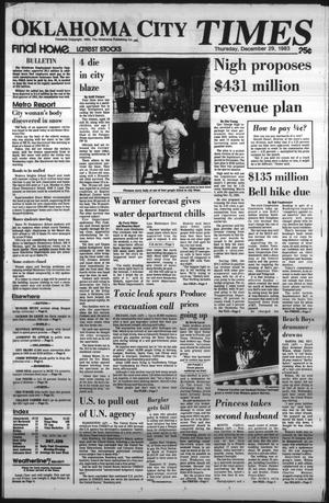 Primary view of object titled 'Oklahoma City Times (Oklahoma City, Okla.), Vol. 94, No. 267, Ed. 1 Thursday, December 29, 1983'.