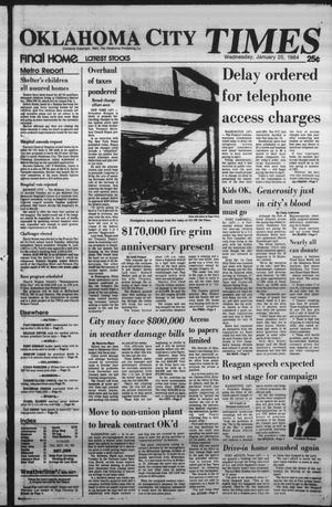 Primary view of object titled 'Oklahoma City Times (Oklahoma City, Okla.), Vol. 94, No. 290, Ed. 1 Wednesday, January 25, 1984'.