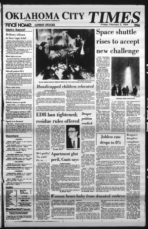 Primary view of object titled 'Oklahoma City Times (Oklahoma City, Okla.), Vol. 94, No. 298, Ed. 1 Friday, February 3, 1984'.