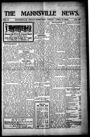 The Mannsville News. (Mannsville, Indian Terr.), Vol. 2, No. 42, Ed. 1 Friday, April 13, 1906