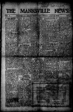 The Mannsville News. (Mannsville, Indian Terr.), Vol. 4, No. 2, Ed. 1 Friday, July 5, 1907