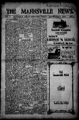 The Mannsville News. (Mannsville, Indian Terr.), Vol. 4, No. 11, Ed. 1 Friday, September 6, 1907