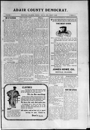 Adair County Democrat. (Westville, Okla.), Vol. 9, No. 21, Ed. 1 Friday, May 21, 1909