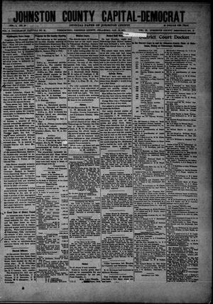 Primary view of object titled 'Johnston County Capital-Democrat (Tishomingo, Okla.), Vol. 10, No. 34, Ed. 1 Thursday, January 12, 1911'.