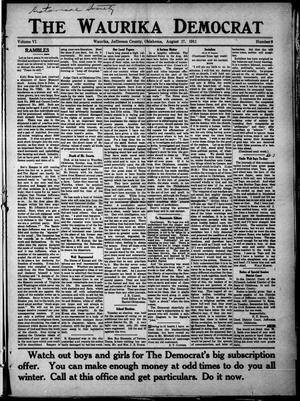 The Waurika Democrat (Waurika, Okla.), Vol. 6, No. 9, Ed. 1 Thursday, August 17, 1911