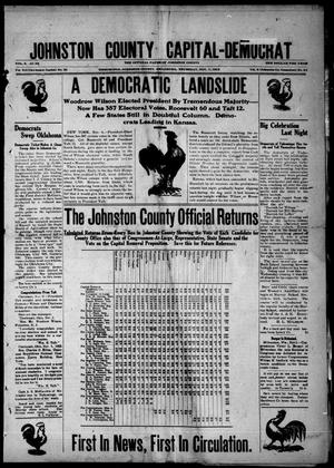 Johnston County Capital-Democrat (Tishomingo, Okla.), Vol. 12, No. 25, Ed. 1 Thursday, November 7, 1912