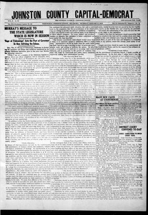 Johnston County Capital-Democrat (Tishomingo, Okla.), Vol. 12, No. 34, Ed. 1 Thursday, January 9, 1913