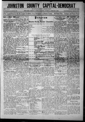 Johnston County Capital-Democrat (Tishomingo, Okla.), Vol. 12, No. 39, Ed. 1 Thursday, February 6, 1913