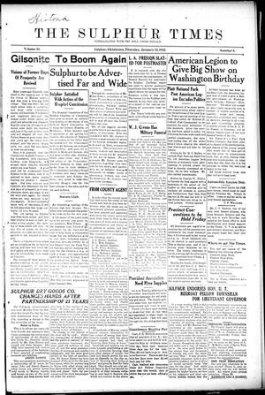 The Sulphur Times (Sulphur, Okla.), Vol. 10, No. 3, Ed. 1 Thursday, January 12, 1922