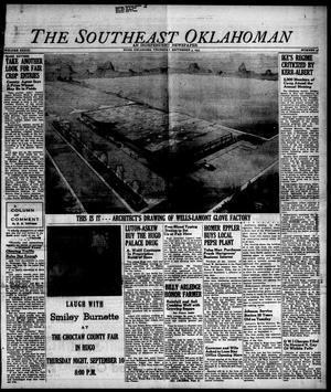 Primary view of object titled 'The Southeast Oklahoman (Hugo, Okla.), Vol. 33, No. 36, Ed. 1 Thursday, September 3, 1953'.