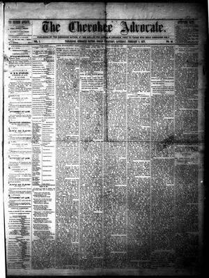 The Cherokee Advocate. (Tahlequah, Cherokee Nation, Indian Terr.), Vol. 1, No. 48, Ed. 1 Saturday, February 3, 1877