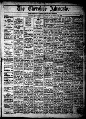 The Cherokee Advocate. (Tahlequah, Cherokee Nation, Indian Terr.), Vol. 4, No. 9, Ed. 1 Wednesday, May 28, 1879