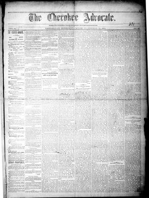 The Cherokee Advocate. (Tahlequah, Cherokee Nation, Indian Terr.), Vol. 4, No. 30, Ed. 1 Wednesday, October 29, 1879