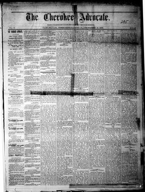 Primary view of object titled 'The Cherokee Advocate. (Tahlequah, Cherokee Nation, Indian Terr.), Vol. 4, No. 36, Ed. 1 Wednesday, December 17, 1879'.