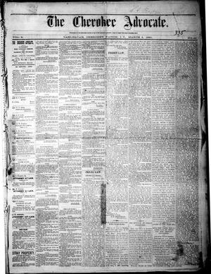 The Cherokee Advocate. (Tahlequah, Cherokee Nation, Indian Terr.), Vol. 4, No. 46, Ed. 1 Wednesday, March 3, 1880