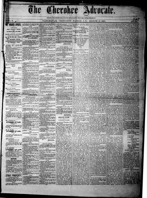 Primary view of object titled 'The Cherokee Advocate. (Tahlequah, Cherokee Nation, Indian Terr.), Vol. 4, No. 48, Ed. 1 Wednesday, March 17, 1880'.