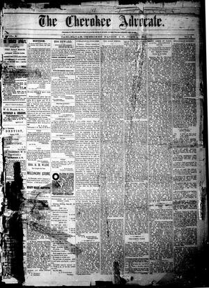 Primary view of The Cherokee Advocate. (Tahlequah, Cherokee Nation, Indian Terr.), Vol. 8, No. 3, Ed. 1 Friday, June 1, 1883