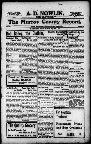 The Murray County Record. (Sulphur, Okla.), Vol. 1, No. 5, Ed. 1 Friday, July 23, 1909