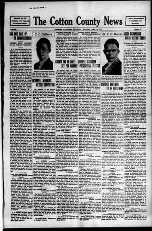 The Cotton County News (Walters, Okla.), Vol. 1, No. 31, Ed. 1 Thursday, April 14, 1932