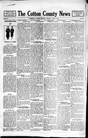 The Cotton County News (Walters, Okla.), Vol. 2, No. 28, Ed. 1 Thursday, March 30, 1933
