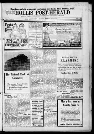 Hollis Post-Herald (Hollis, Okla.), Vol. 15, No. 14, Ed. 1 Thursday, October 30, 1913