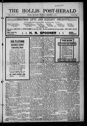 The Hollis Post-Herald (Hollis, Okla.), Vol. 6, No. 26, Ed. 1 Thursday, December 24, 1908