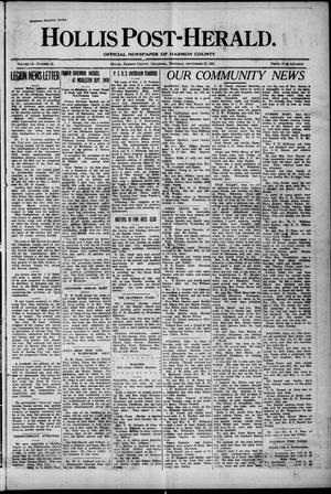 Hollis Post-Herald. (Hollis, Okla.), Vol. 18, No. 45, Ed. 1 Thursday, September 22, 1921