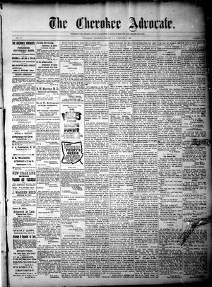 The Cherokee Advocate. (Tahlequah, Cherokee Nation, Indian Terr.), Vol. 19, No. 17, Ed. 1 Wednesday, February 6, 1895