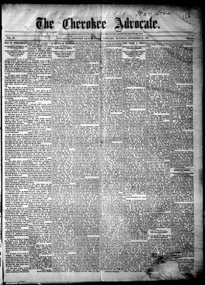 The Cherokee Advocate. (Tahlequah, Cherokee Nation, Indian Terr.), Vol. 21, No. 49, Ed. 1 Saturday, September 25, 1897