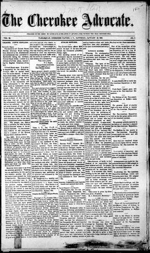 The Cherokee Advocate. (Tahlequah, Cherokee Nation, Indian Terr.), Vol. 25, No. 5, Ed. 1 Saturday, January 26, 1901