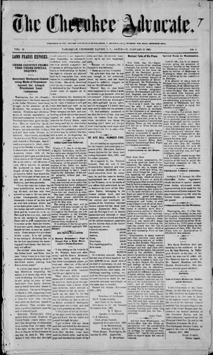 The Cherokee Advocate. (Tahlequah, Cherokee Nation, Indian Terr.), Vol. 26, No. 1, Ed. 1 Saturday, January 18, 1902