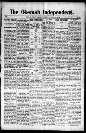 The Okemah Independent. (Okemah, Indian Terr.), Vol. 1, No. 8, Ed. 1 Friday, October 28, 1904