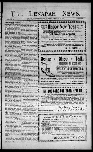 The Lenapah News. (Lenapah, Indian Terr.), Vol. 2, No. 33, Ed. 1 Saturday, February 25, 1905