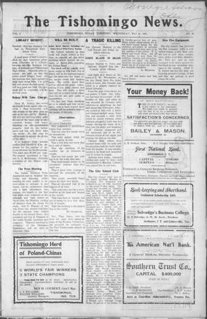 The Tishomingo News. (Tishomingo, Indian Terr.), Vol. 2, No. 40, Ed. 1 Wednesday, May 24, 1905