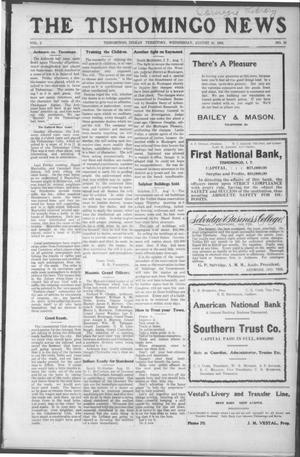 The Tishomingo News (Tishomingo, Indian Terr.), Vol. 2, No. 52, Ed. 1 Wednesday, August 16, 1905