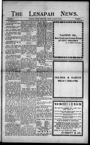 The Lenapah News. (Lenapah, Indian Terr.), Vol. 3, No. 6, Ed. 1 Friday, August 18, 1905