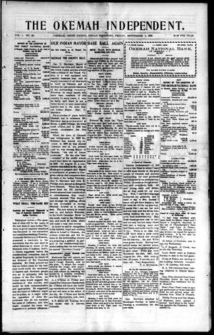 The Okemah Independent. (Okemah, Indian Terr.), Vol. 1, No. 52, Ed. 1 Friday, September 1, 1905