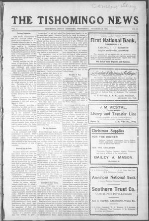 The Tishomingo News (Tishomingo, Indian Terr.), Vol. 3, No. 18, Ed. 1 Wednesday, December 20, 1905