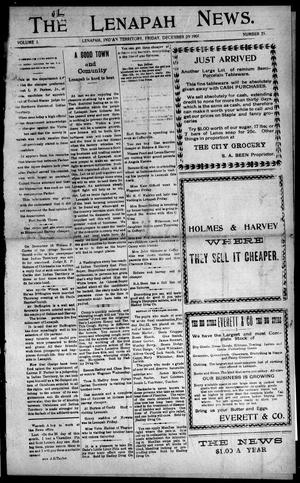 The Lenapah News. (Lenapah, Indian Terr.), Vol. 3, No. 25, Ed. 1 Friday, December 29, 1905