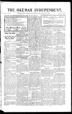 The Okemah Independent. (Okemah, Indian Terr.), Vol. 2, No. 20, Ed. 1 Friday, January 19, 1906