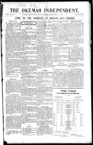 The Okemah Independent. (Okemah, Indian Terr.), Vol. 2, No. 37, Ed. 1 Friday, May 18, 1906